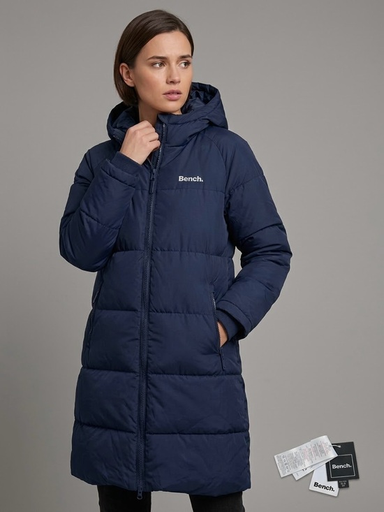 Bench Jackets & Blazers - Bench Navy Blue Long Puffer Coat Jacket NWOT Size XS 0°C to -10°C